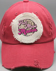Mother's Day Hot Mess Mama Leopard Patch Hat