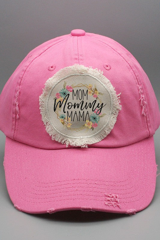 Mother&#39;s Day Mom Mommy Mama Patch Hat