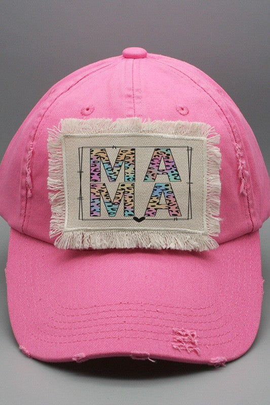 Mother&#39;s Day Colored Leopard Mama Patch Hat