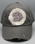 Mother's Day Best Mom Ever Circle Patch Hat