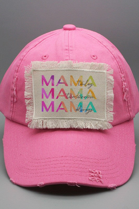 Mother&#39;s Day Mama Today Tomorrow Always Patch Hat