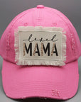 Mother's Day Leopard Loved Mama Patch Hat