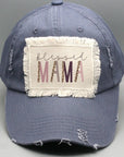 Mother's Day Leopard Blessed Mama Patch Hat
