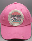 Mother's Day Mama Vibes Circle Patch Hat