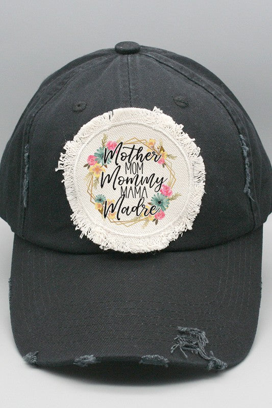 Mother&#39;s Day Mother Mommy Madre Patch Hat