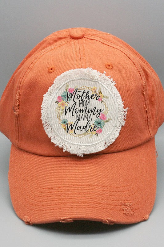 Mother&#39;s Day Mother Mommy Madre Patch Hat