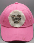 Mother's Day Mama Heart Patch Hat