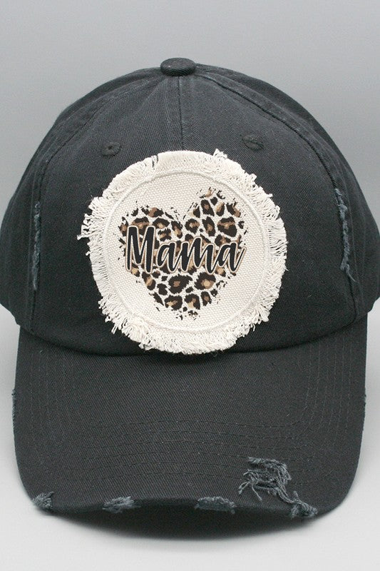 Mother&#39;s Day Mama Heart Patch Hat
