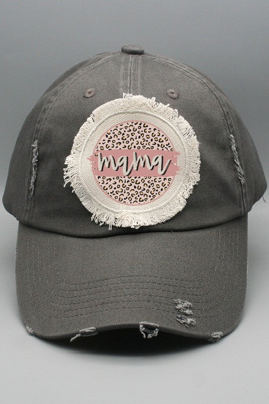 Mother&#39;s Day Neutral Mama Circle Patch Hat