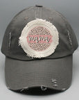 Mother's Day Neutral Mama Circle Patch Hat