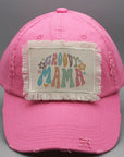 Mother's Day Groovy Mama Doodle Patch Hat