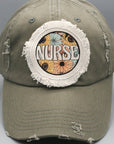 Nurse Gifts Nurse Sunflower Circle Patch Hat
