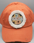 Teacher Gifts Teacher Sunflower Circle Patch Hat