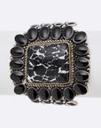 Genuine Stone Statement Stretch Bracelet