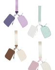 Nylon Double Pouch Clip On Wristlet Wallets