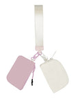 Nylon Double Pouch Clip On Wristlet Wallets