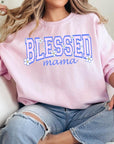 Blessed Mama Oversized Graphic Fleece Sweatshirts