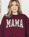 Baseball Mama Oversized Graphic Fleece Sweatshirts