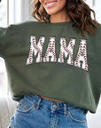 Baseball Mama Oversized Graphic Fleece Sweatshirts