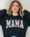 Baseball Mama Oversized Graphic Fleece Sweatshirts