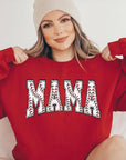 Baseball Mama Oversized Graphic Fleece Sweatshirts