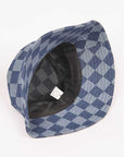 Checker Denim Bucket Hat