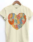 Love More Worry Less, Retro Garment Dye Tee