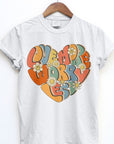 Love More Worry Less, Retro Garment Dye Tee