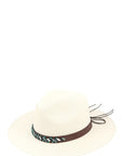 Turquoise Beads Decorated Band Straw Hat