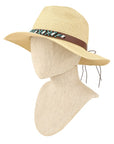 Turquoise Beads Decorated Band Straw Hat