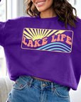 Lake Life Oversized Graphic Fleece Sweatshirts