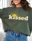 Sun Kissed Oversized Graphic Fleece Sweatshirts