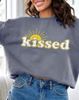 Sun Kissed Oversized Graphic Fleece Sweatshirts