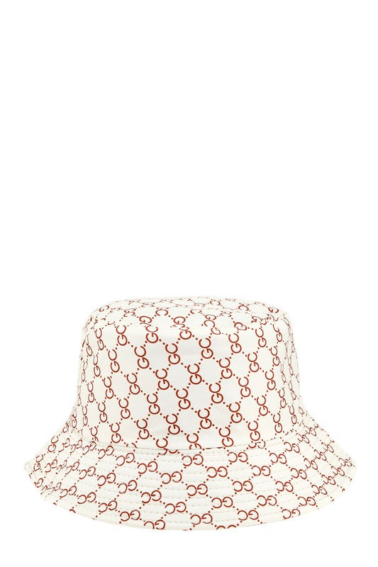 GC Pattern Print Bucket Hat