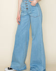 O2 Denim Wide Leg Denim Pants