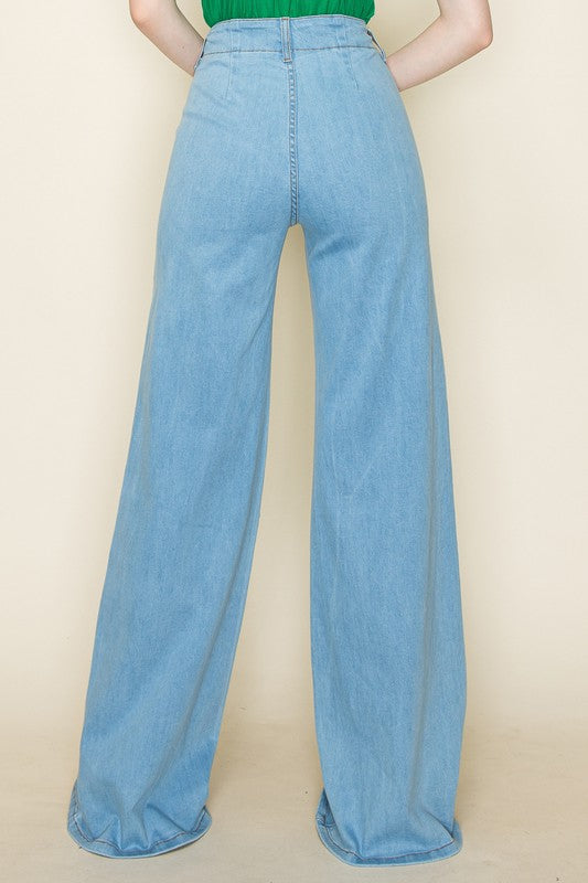 O2 Denim Wide Leg Denim Pants