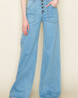 O2 Denim Wide Leg Denim Pants