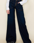 O2 Denim Wide Leg Denim Pants