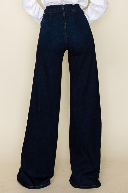 O2 Denim Wide Leg Denim Pants