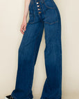 O2 Denim Wide Leg Denim Pants