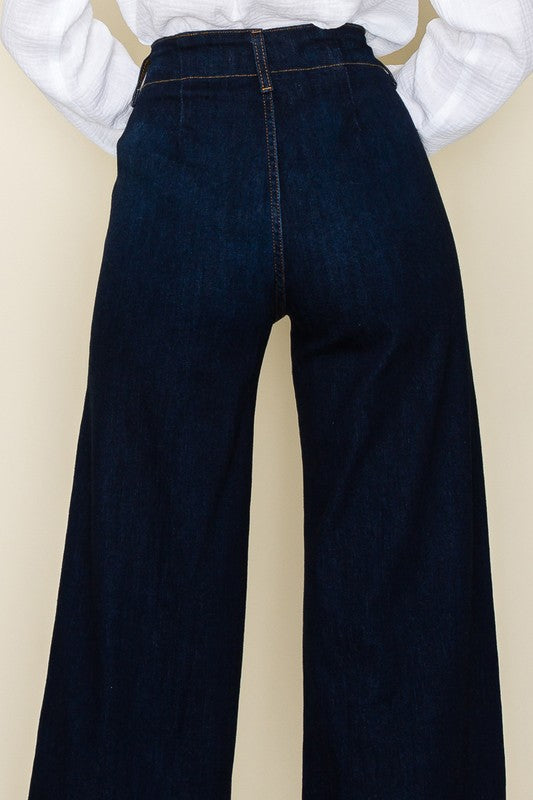 O2 Denim Wide Leg Denim Pants