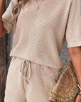 Textured Shorts Set