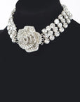 Crystal Rose Statement Choker