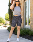 Julia Rose Maverick Camo Biker Shorts