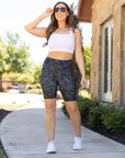 Julia Rose Army Camo Biker Shorts