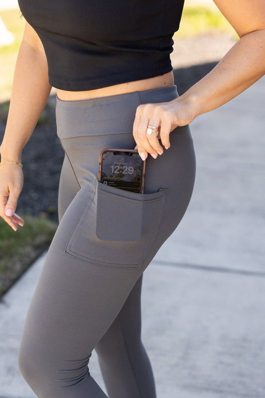 Julia Rose Charcoal CAPRI with POCKETS