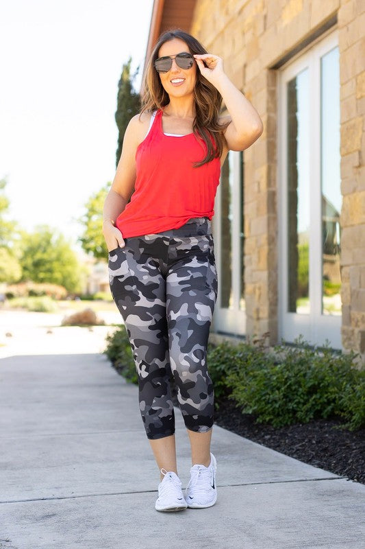 Julia Rose Charlie Camo Capri&#39;s