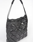 Quilted Bubble Nylon Tote