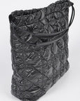 Quilted Bubble Nylon Tote