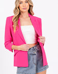 GeeGee Plus Classy Open-Front Casual Blazer